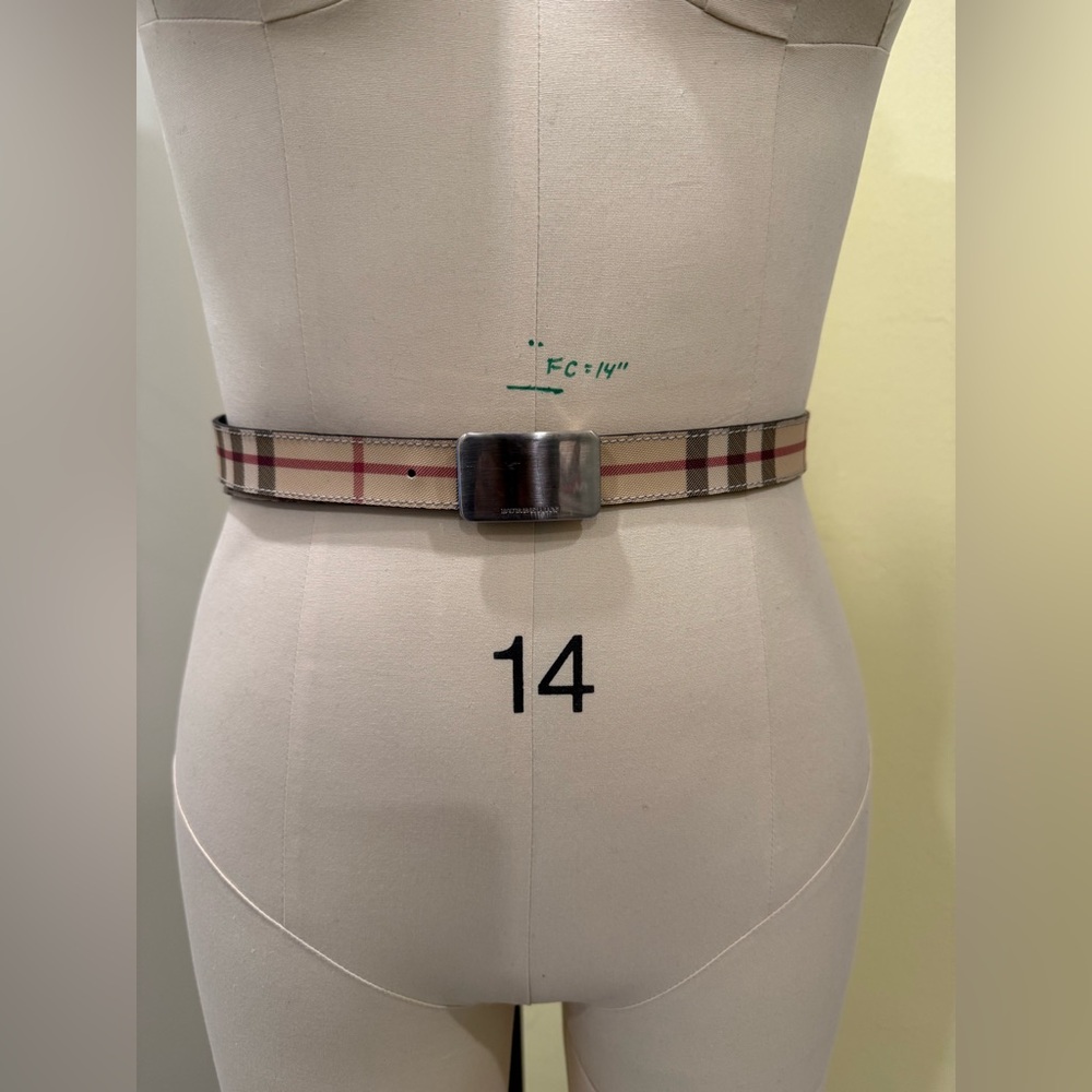 Burberry nova Check Skinny Belt - Picture 3 of 5